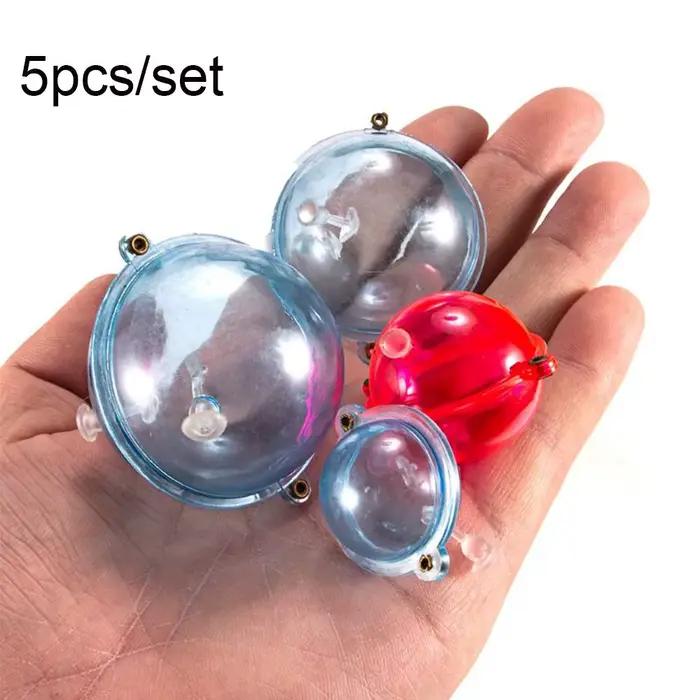 5 flotteurs boules pêche mer ABS plastique haute qualité 25-47mm bulles flottabilité