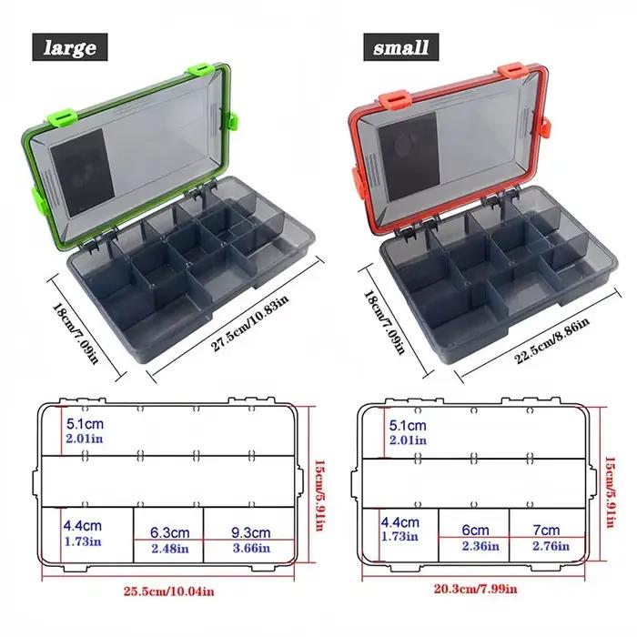Boîte pêche grande capacité rangement accessoires outils leurres hameçons appâts carpe
