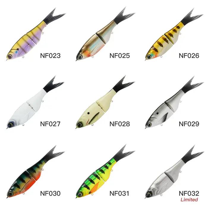 Leurre souple Noeby Amata Glide Swimbait 215mm pour brochet et sandre, leurre nageur coulant lent